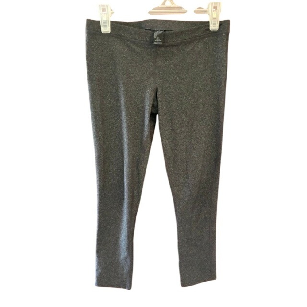 Prana Capri Leggings Womens Small Gray Excellent Heathered Yoga Athletic Pants